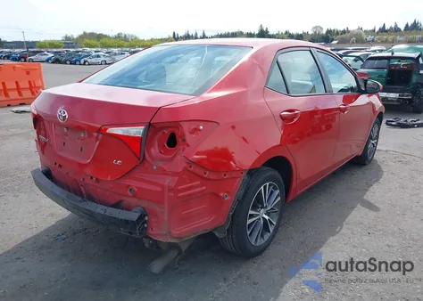 2016 Toyota Corolla Le Plus from USA, damaged, VIN 5YFBURHE9GP476684